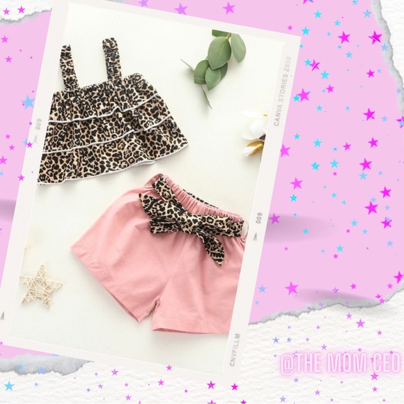 LEOPARD RUFFLES SET - Picture 5 of 6